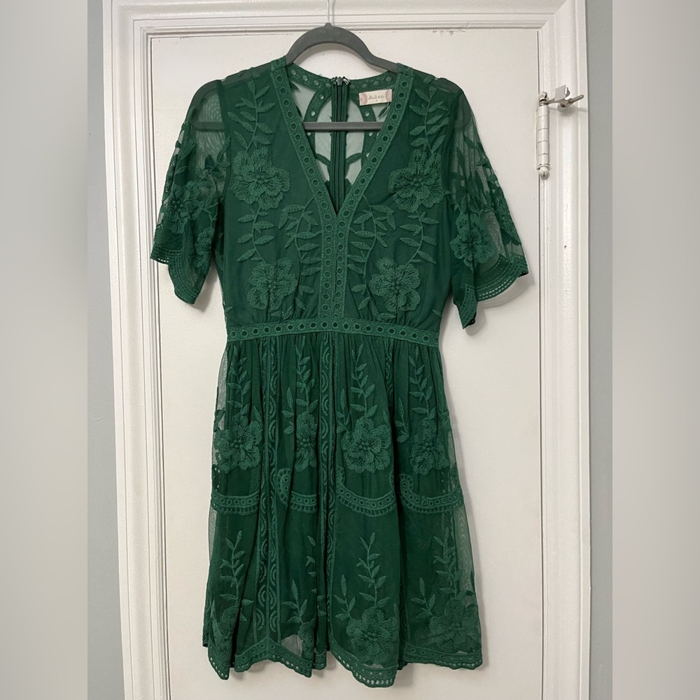 Altar’d State Sefton Hunter Green Dress size medium